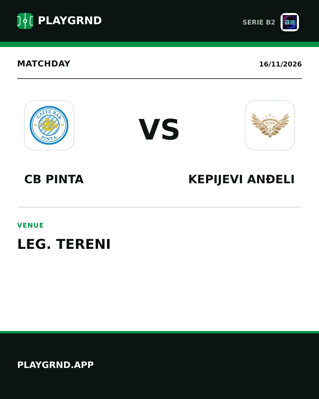 Instagram artwork: CB Pinta vs Kepijevi Anđeli