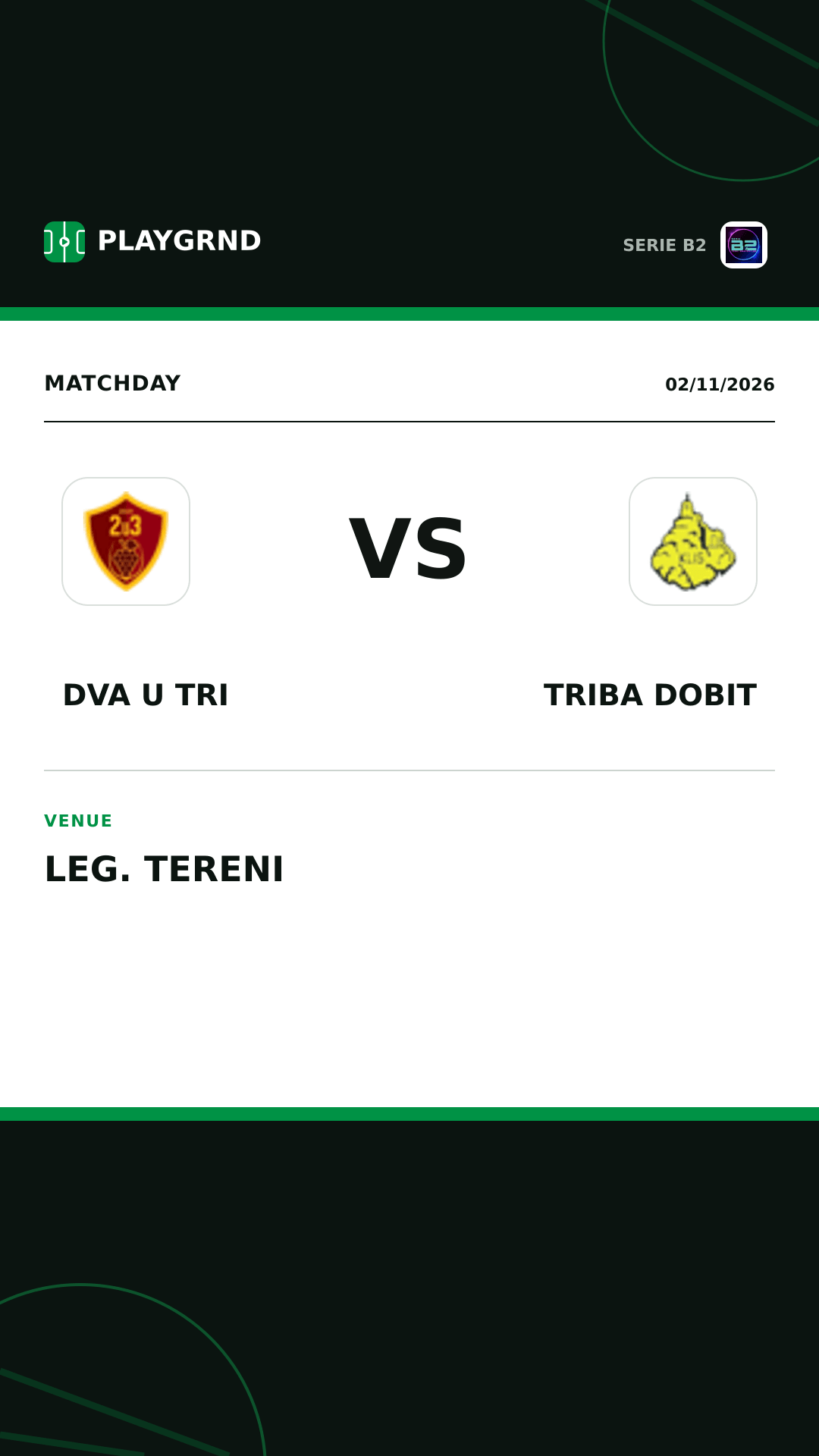 Instagram artwork: Dva U Tri vs Triba Dobit