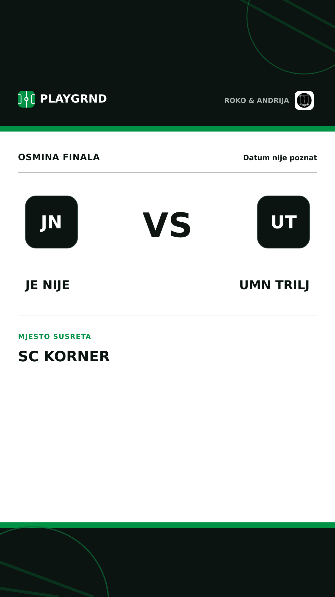 Instagram slika: Je Nije vs UMN Trilj