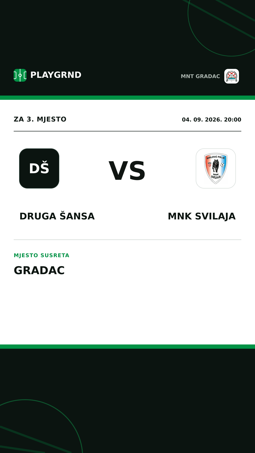 Instagram slika: Druga šansa vs MNK Svilaja