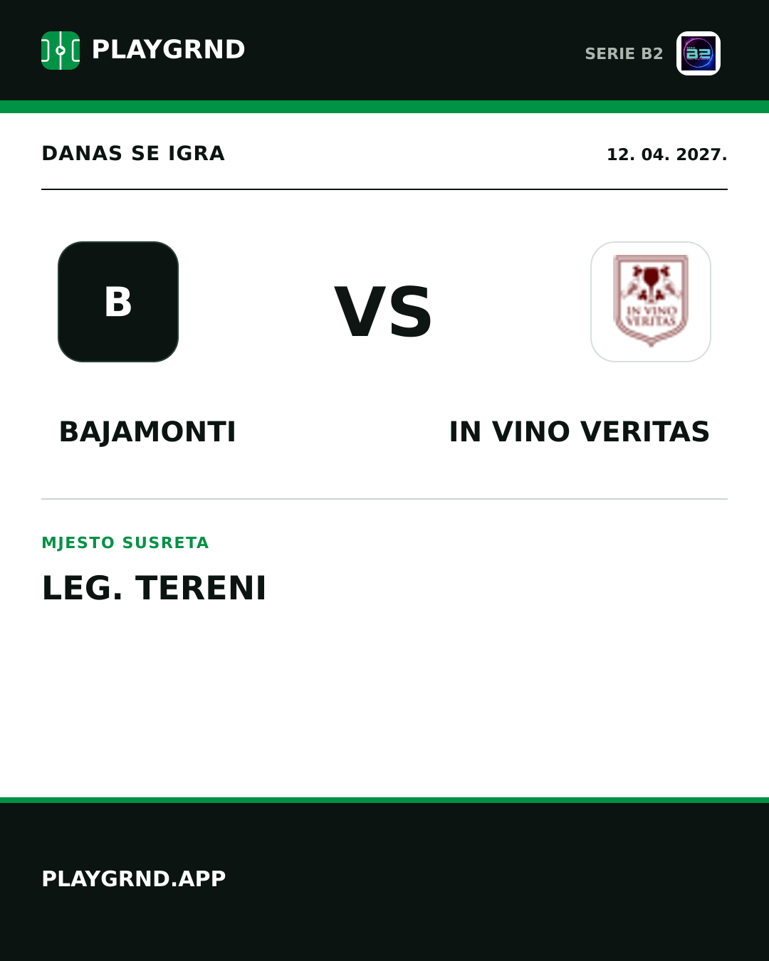 Instagram slika: Bajamonti vs IN Vino Veritas