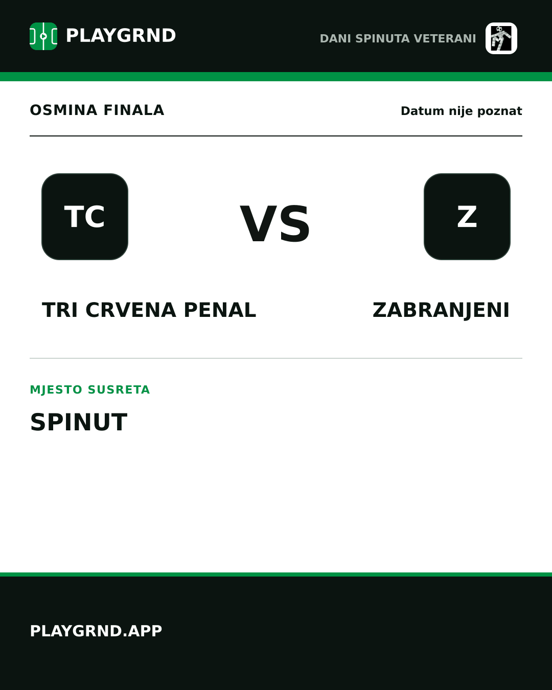 Instagram slika: Tri crvena penal vs Zabranjeni