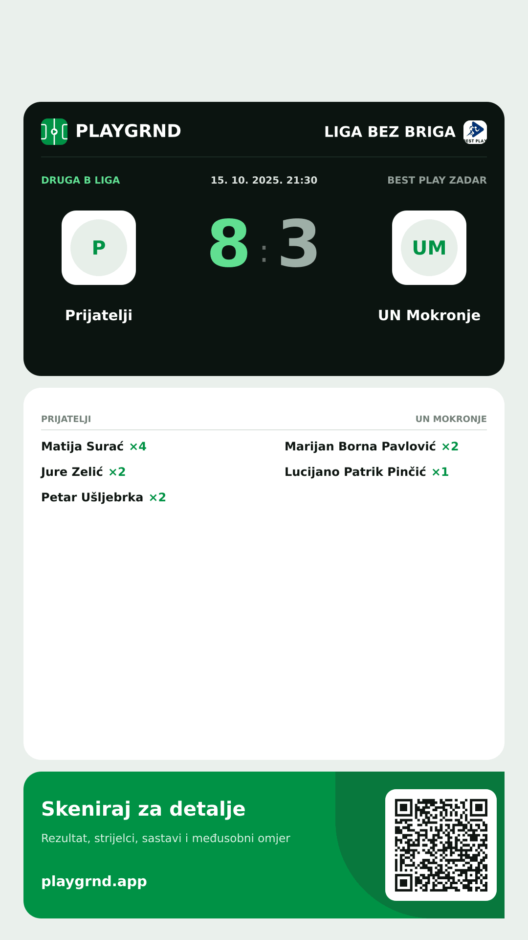 Story slika: Prijatelji 8:3 UN Mokronje