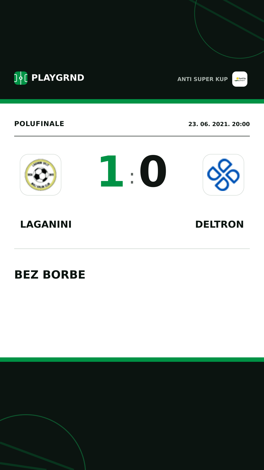 Instagram slika: Laganini 1:0 Deltron