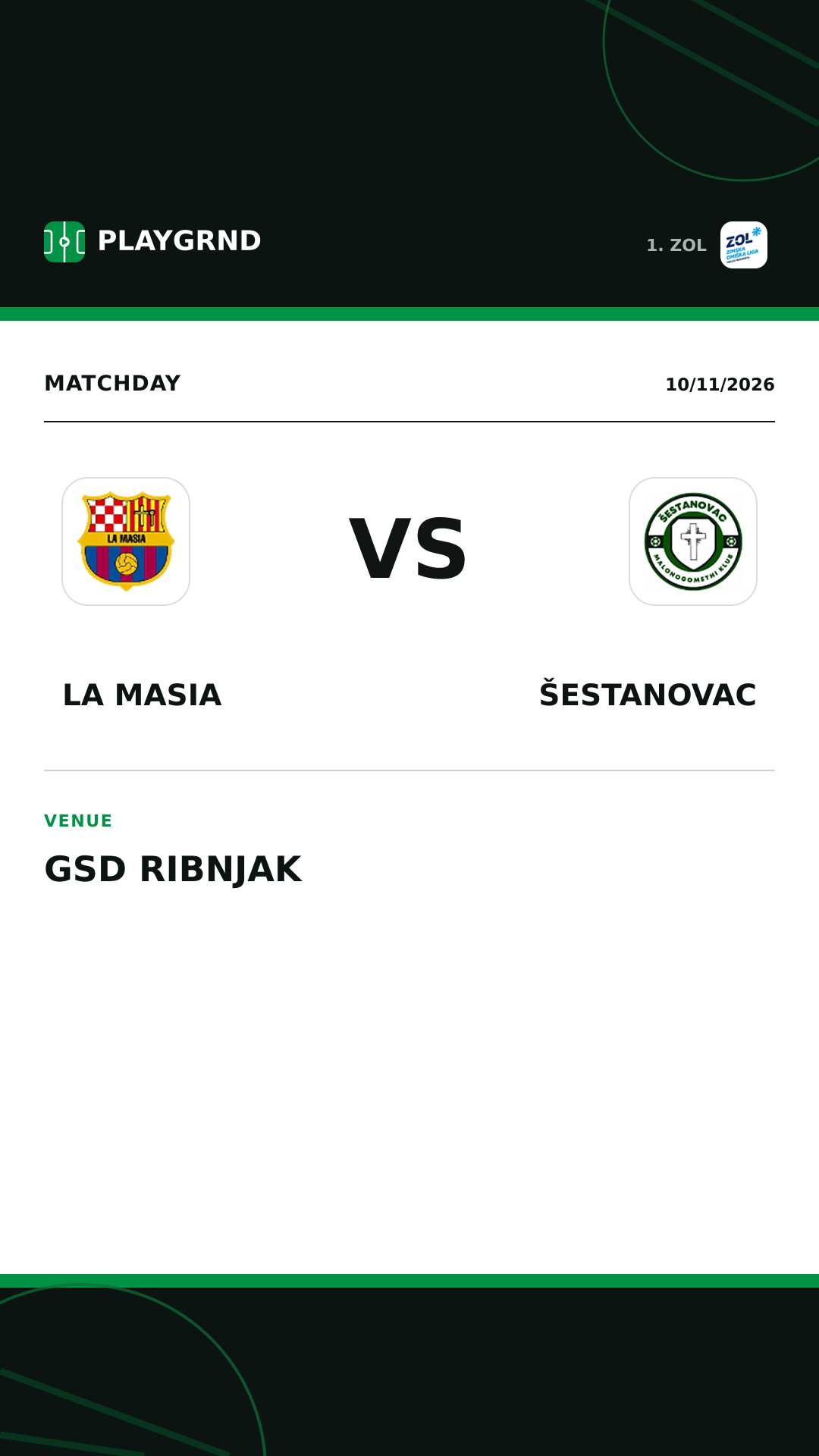 Instagram artwork: La Masia vs Šestanovac