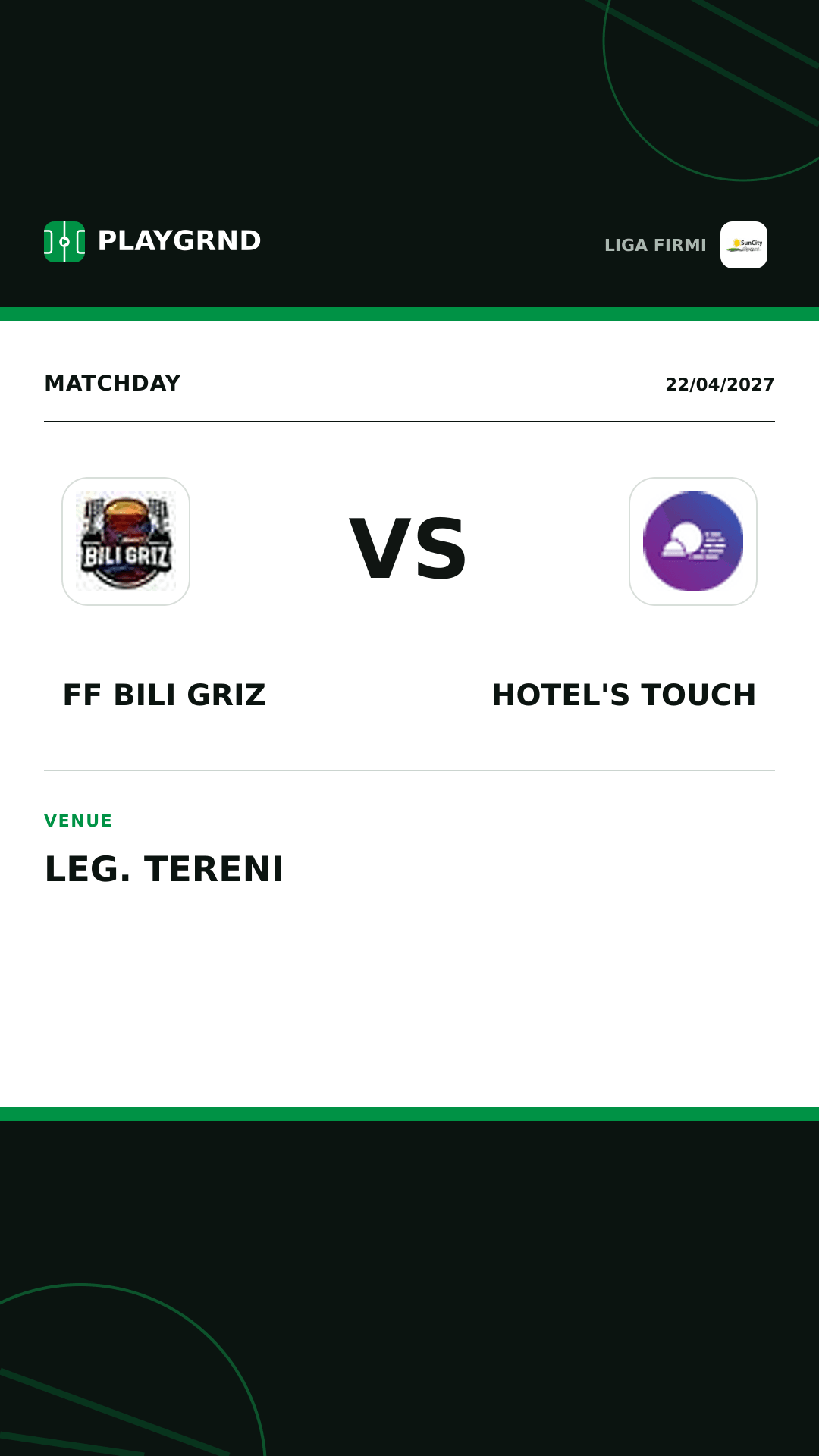 Instagram artwork: FF Bili Griz vs Hotel's Touch