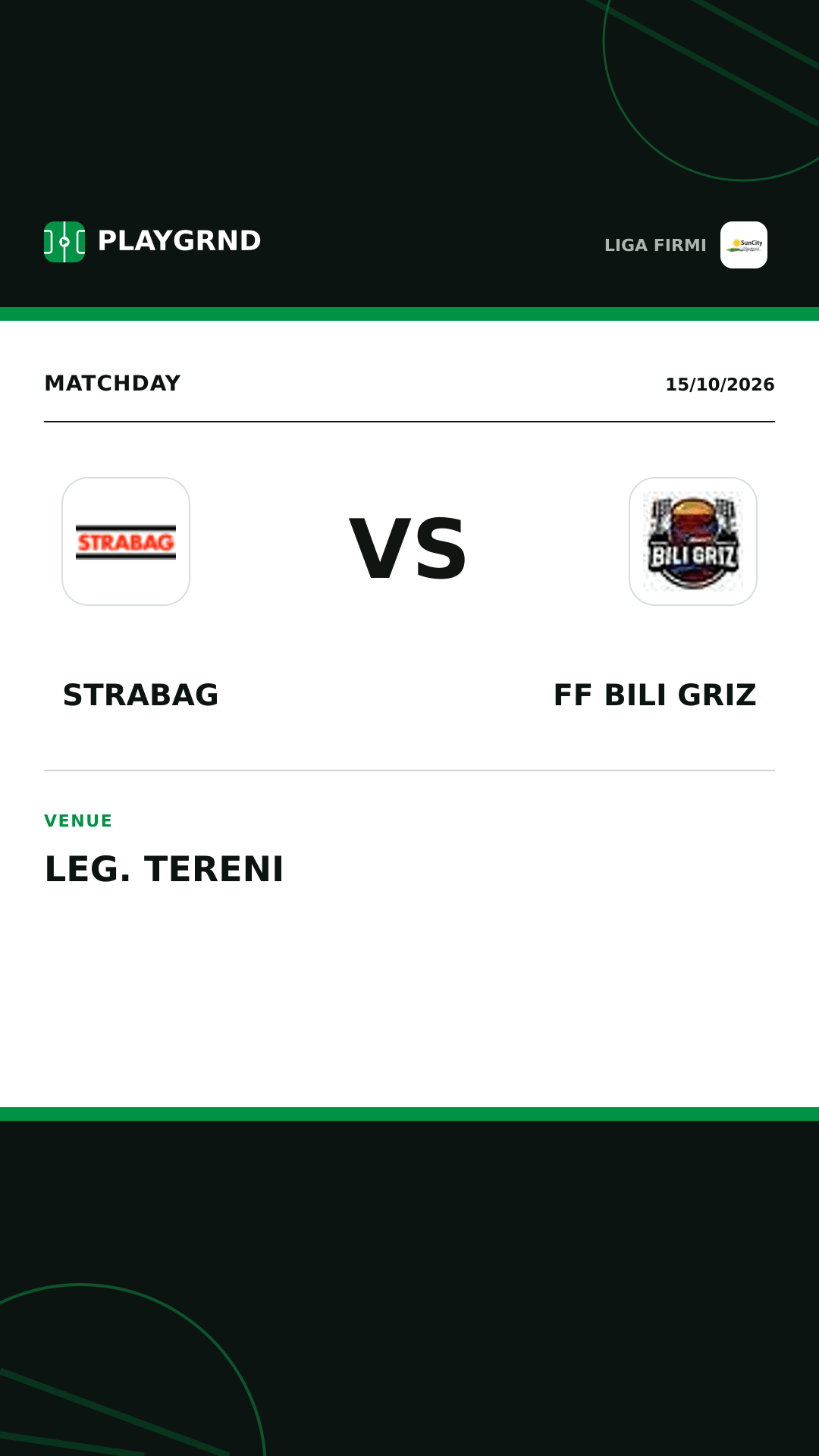 Instagram artwork: Strabag vs FF Bili Griz