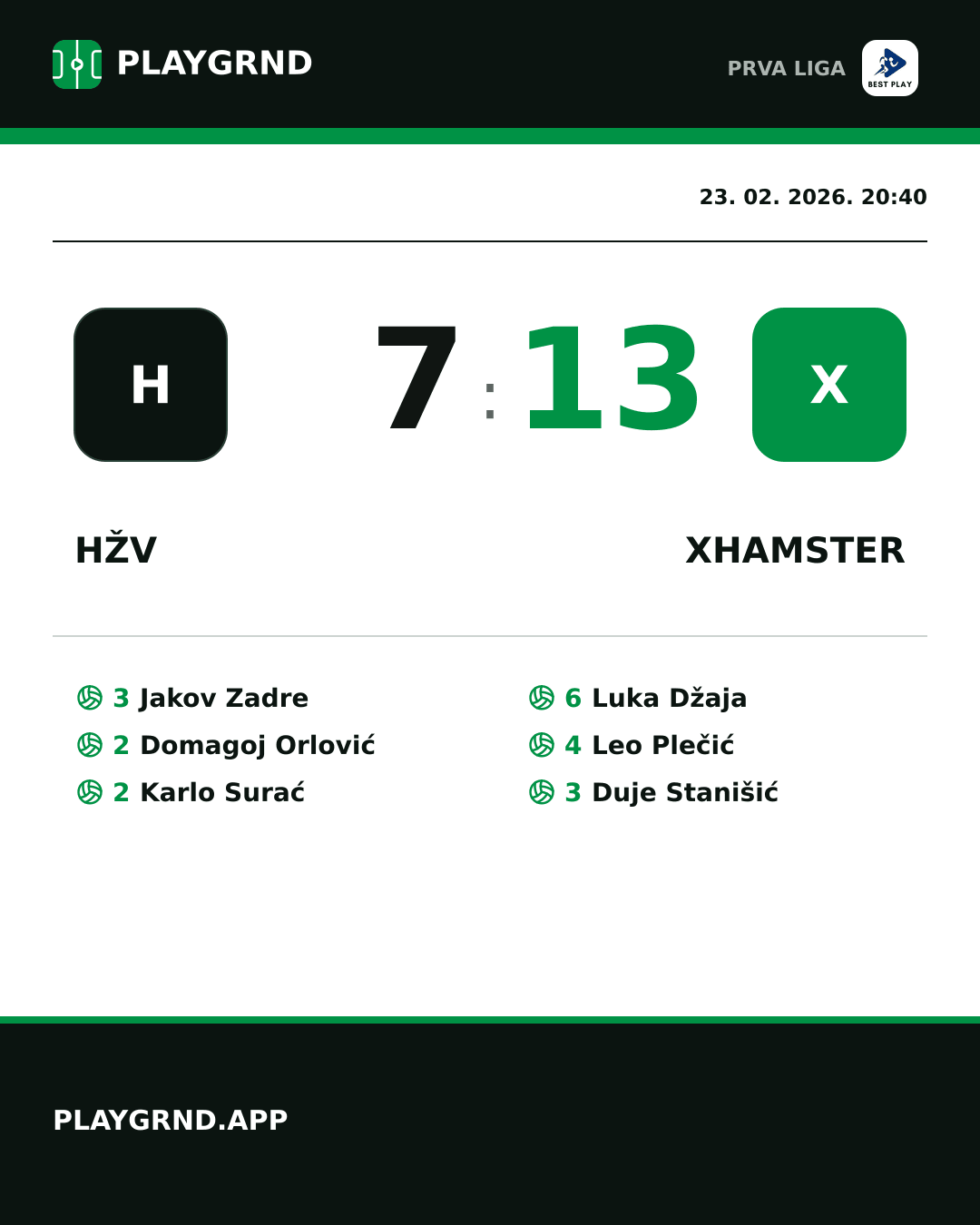 Instagram slika: HŽV 7:13 XHamster