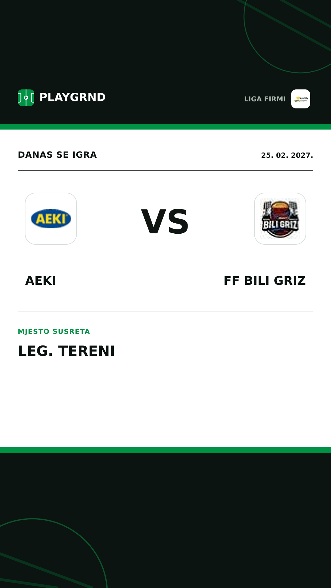 Instagram slika: AEKI vs FF Bili Griz