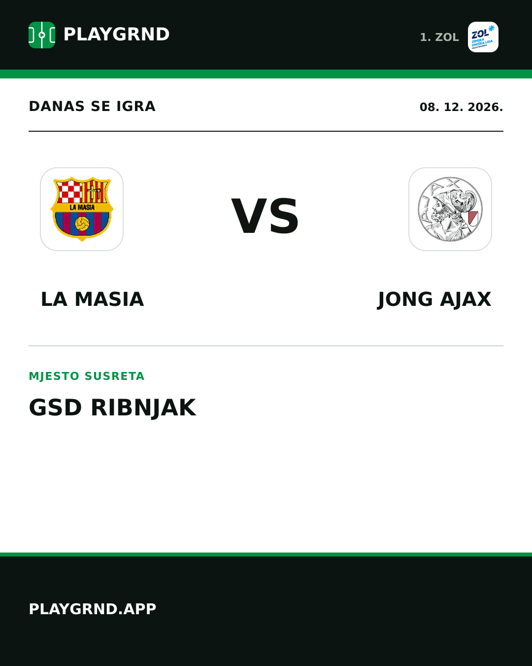 Instagram slika: La Masia vs Jong Ajax