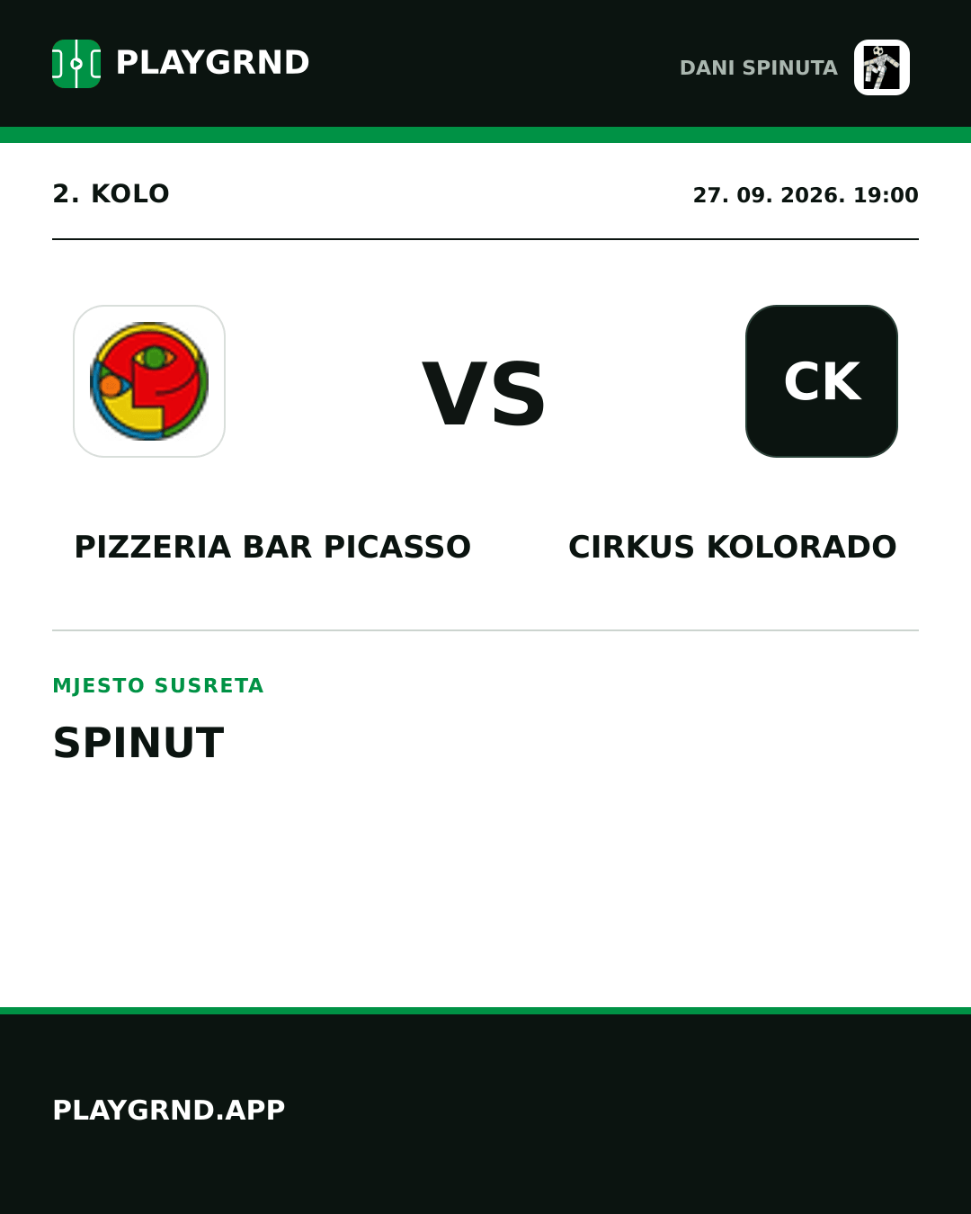 Instagram slika: Pizzeria Bar Picasso vs Cirkus Kolorado