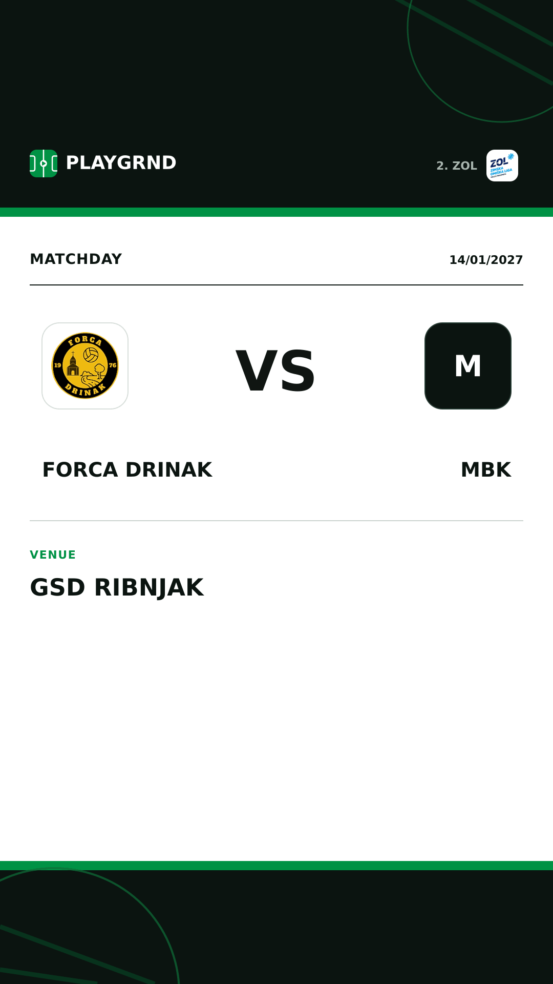 Instagram artwork: Forca Drinak vs MBK