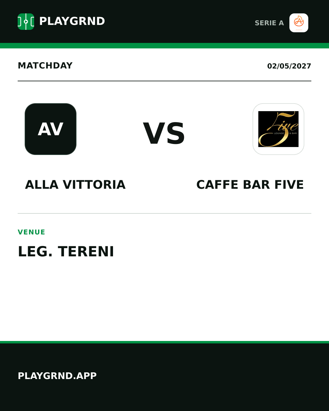 Instagram artwork: Alla Vittoria vs Caffe Bar Five