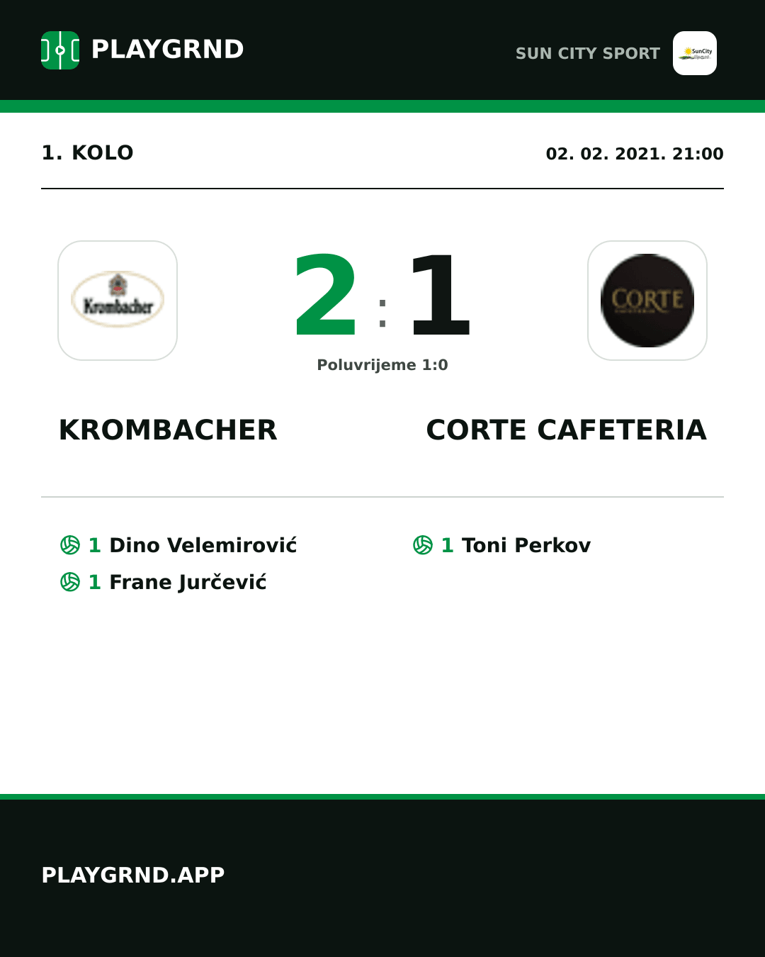Instagram slika: Krombacher 2:1 Corte Cafeteria
