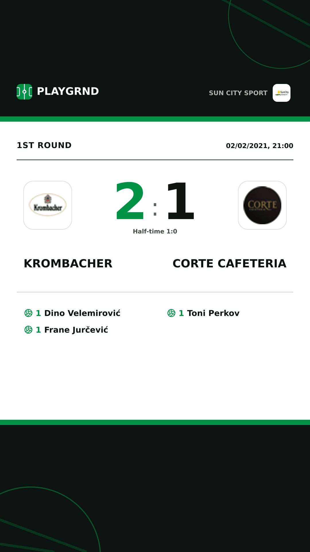 Instagram artwork: Krombacher 2:1 Corte Cafeteria