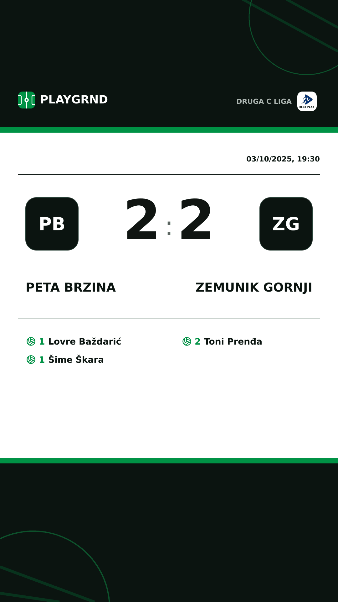Instagram artwork: Peta Brzina 2:2 Zemunik Gornji