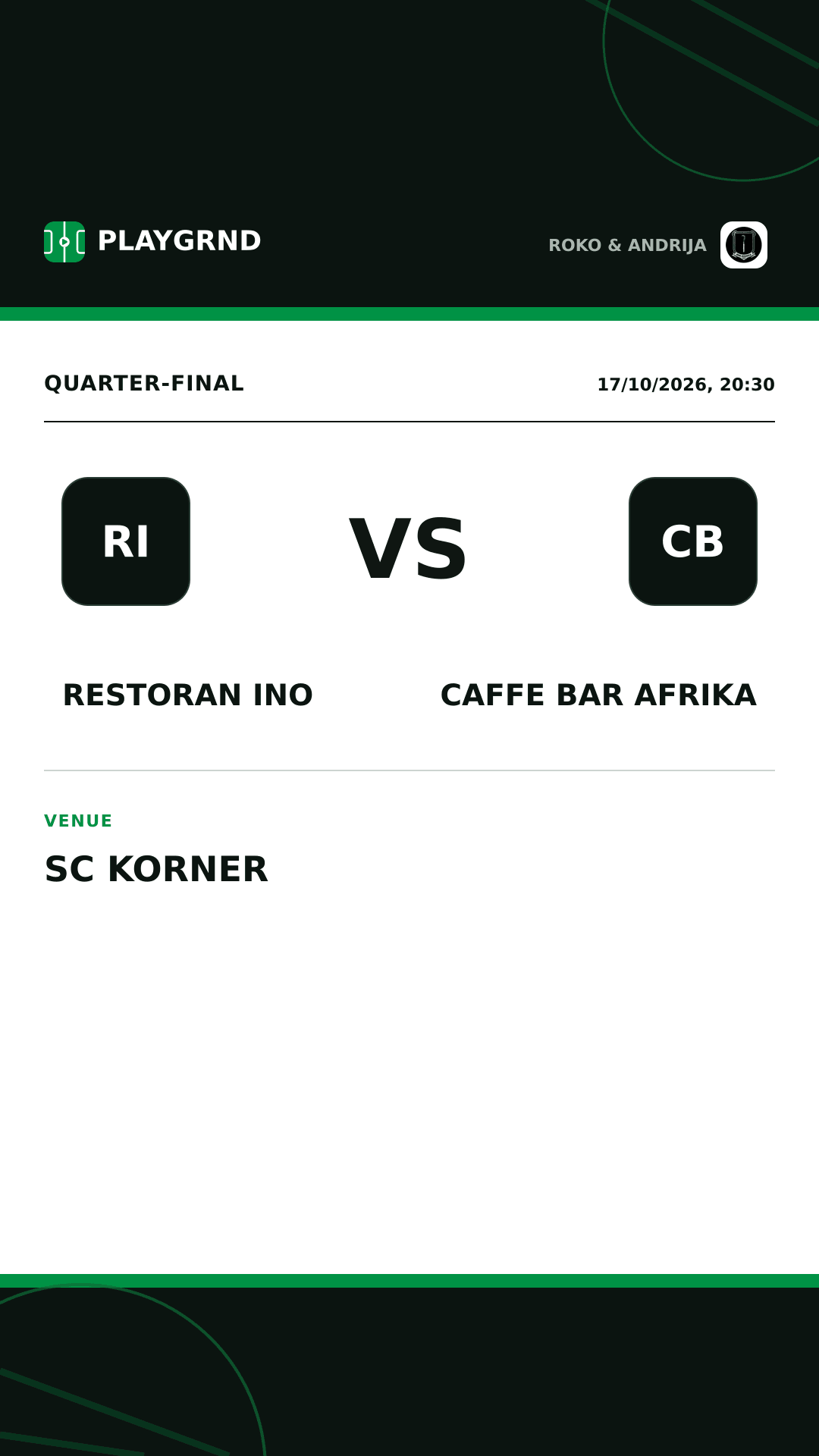 Instagram artwork: Restoran Ino vs Caffe bar Afrika