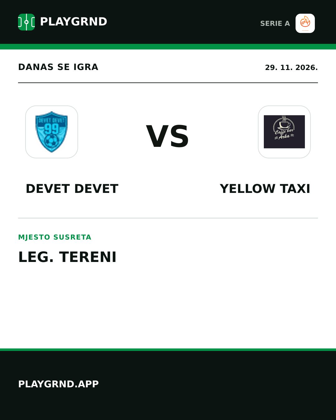 Instagram slika: Devet Devet vs Yellow Taxi
