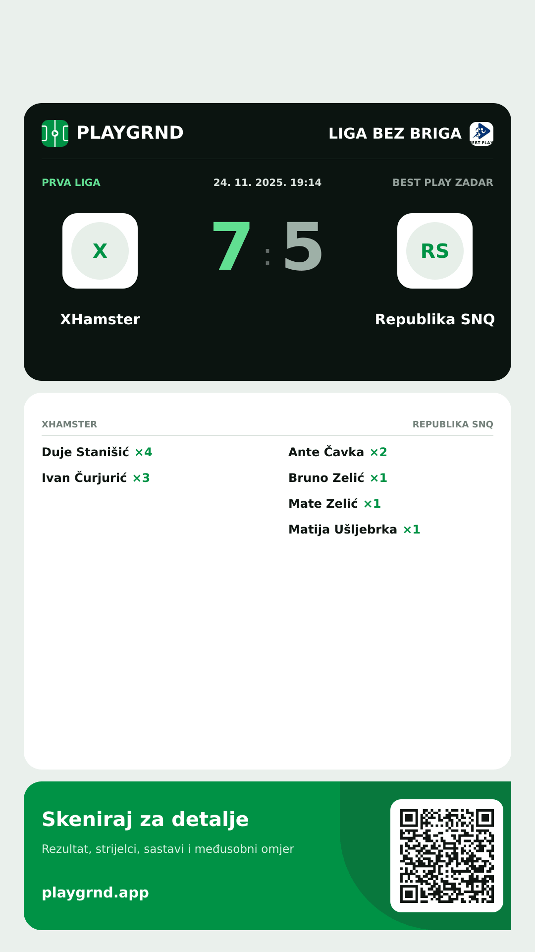 Story slika: XHamster 7:5 Republika SNQ