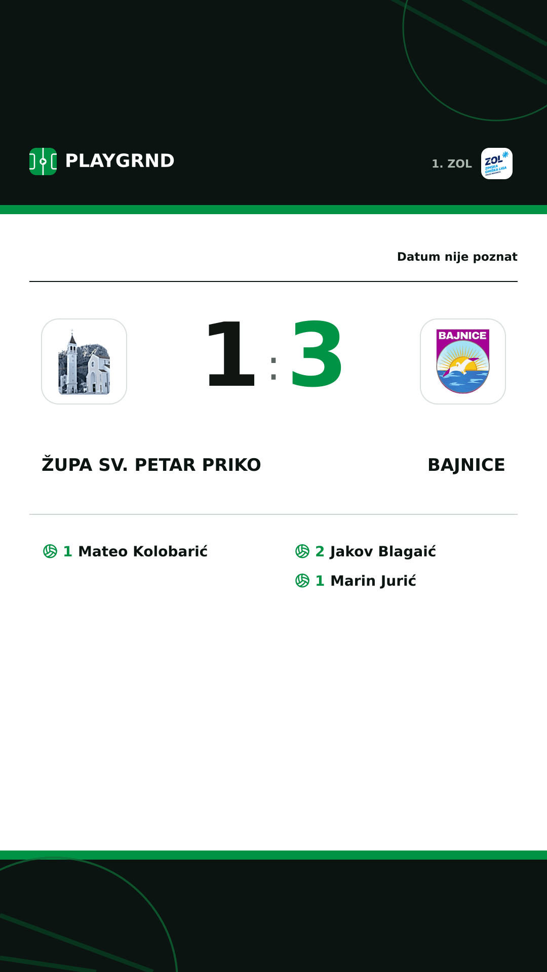 Instagram slika: Župa Sv. Petar Priko 1:3 Bajnice
