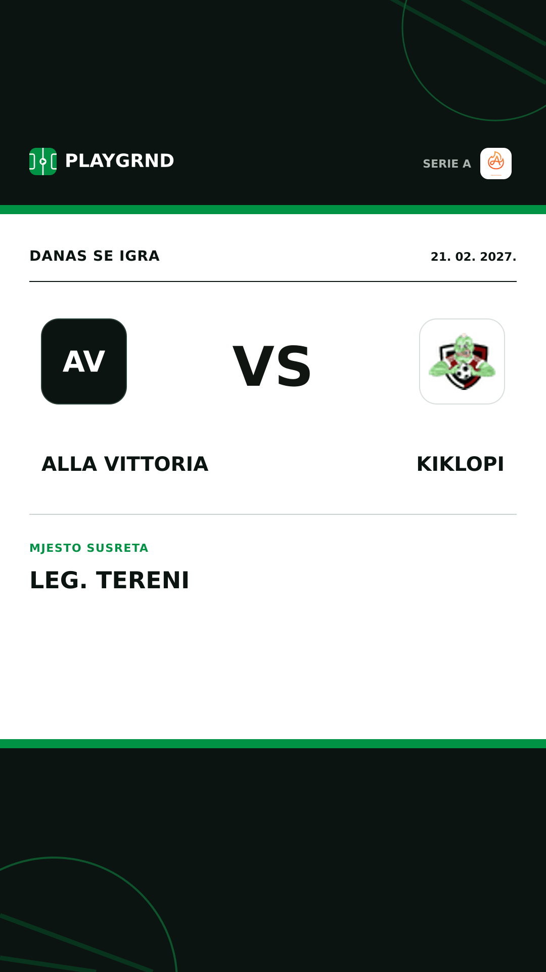 Instagram slika: Alla Vittoria vs Kiklopi