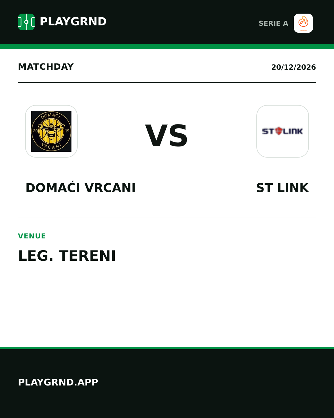 Instagram artwork: Domaći Vrcani vs ST Link