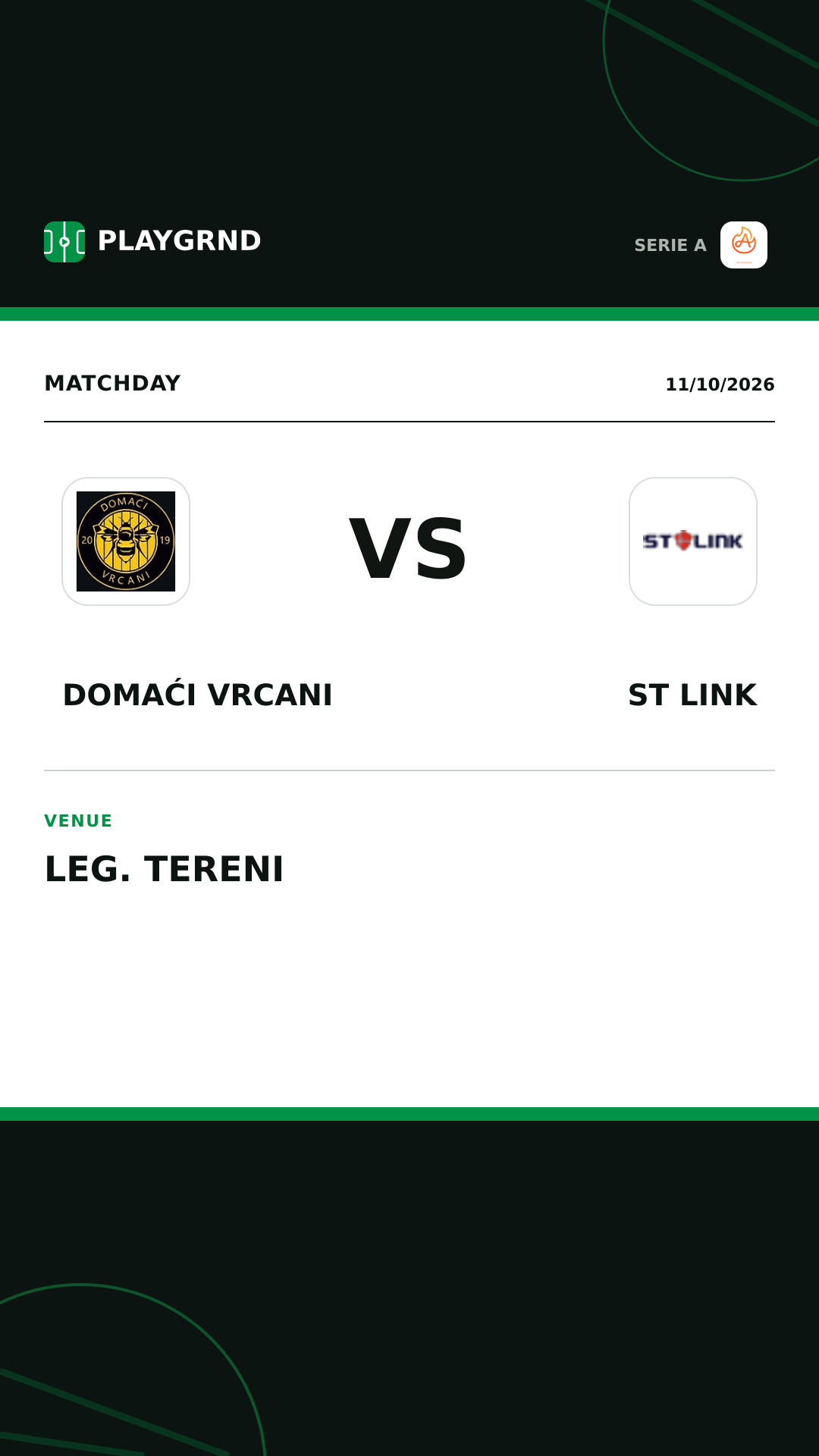 Instagram artwork: Domaći Vrcani vs ST Link