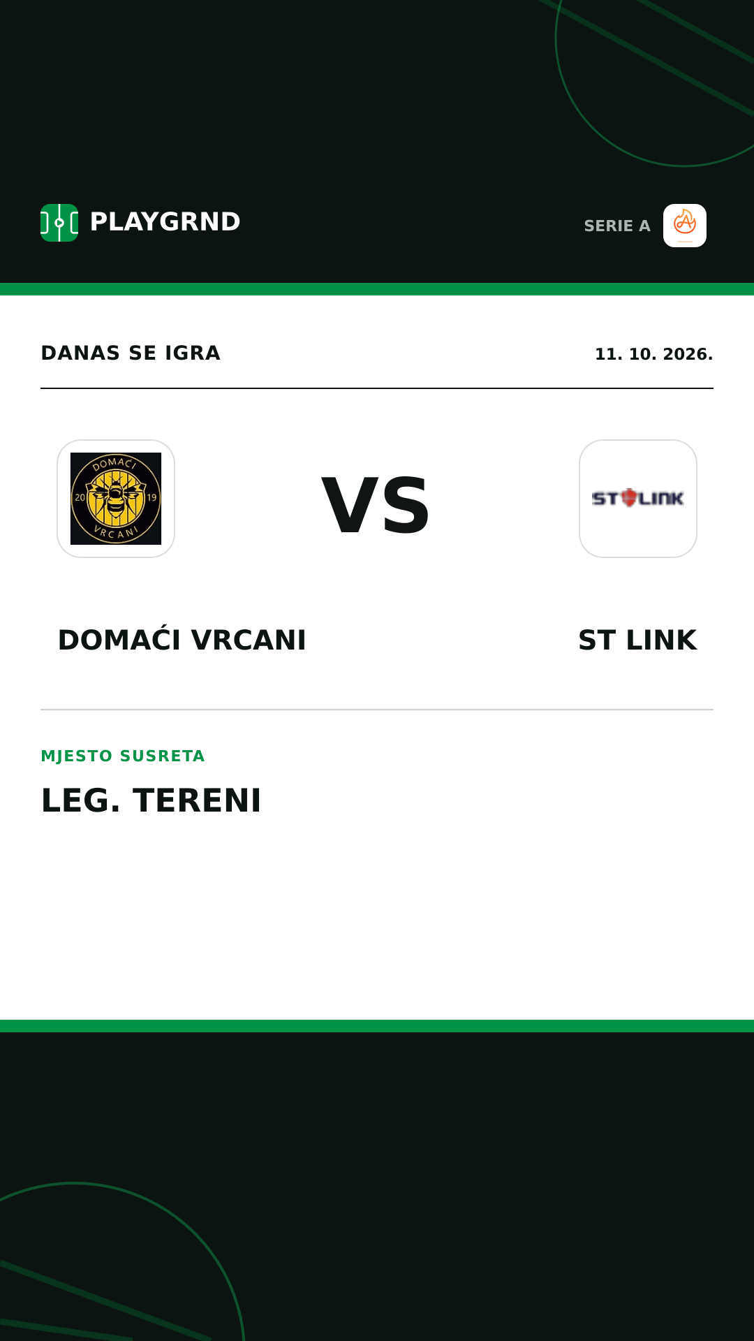 Instagram slika: Domaći Vrcani vs ST Link