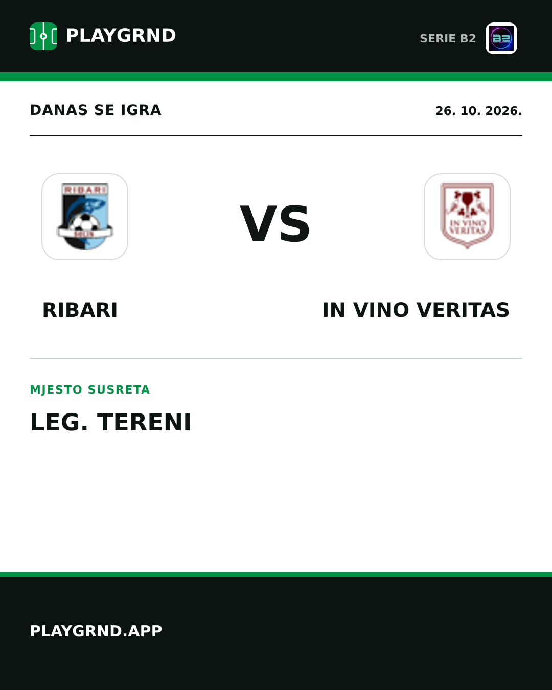 Instagram slika: Ribari vs IN Vino Veritas