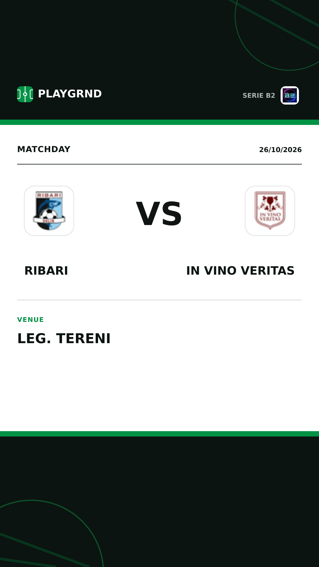 Instagram artwork: Ribari vs IN Vino Veritas