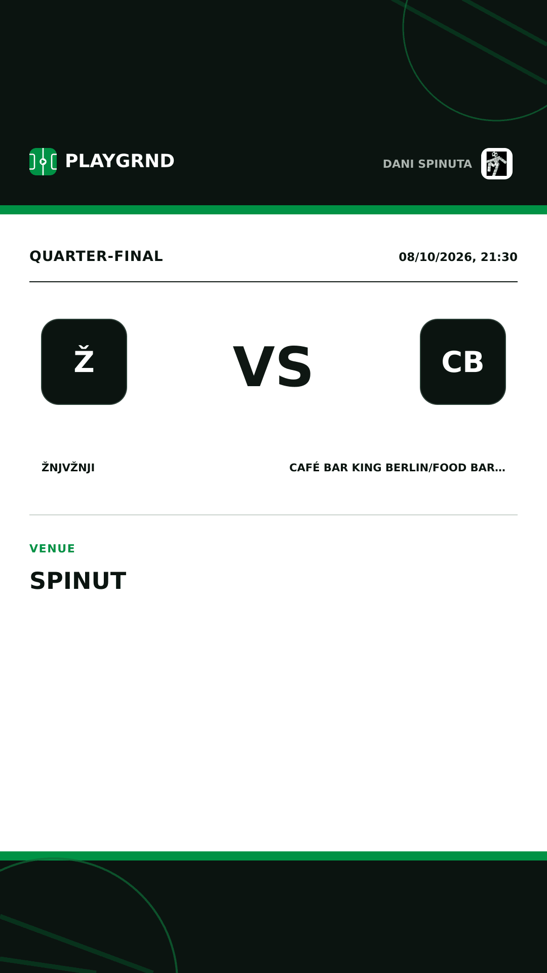 Instagram artwork: ŽNJVŽNJI vs Café Bar King Berlin/Food Bar Gabine