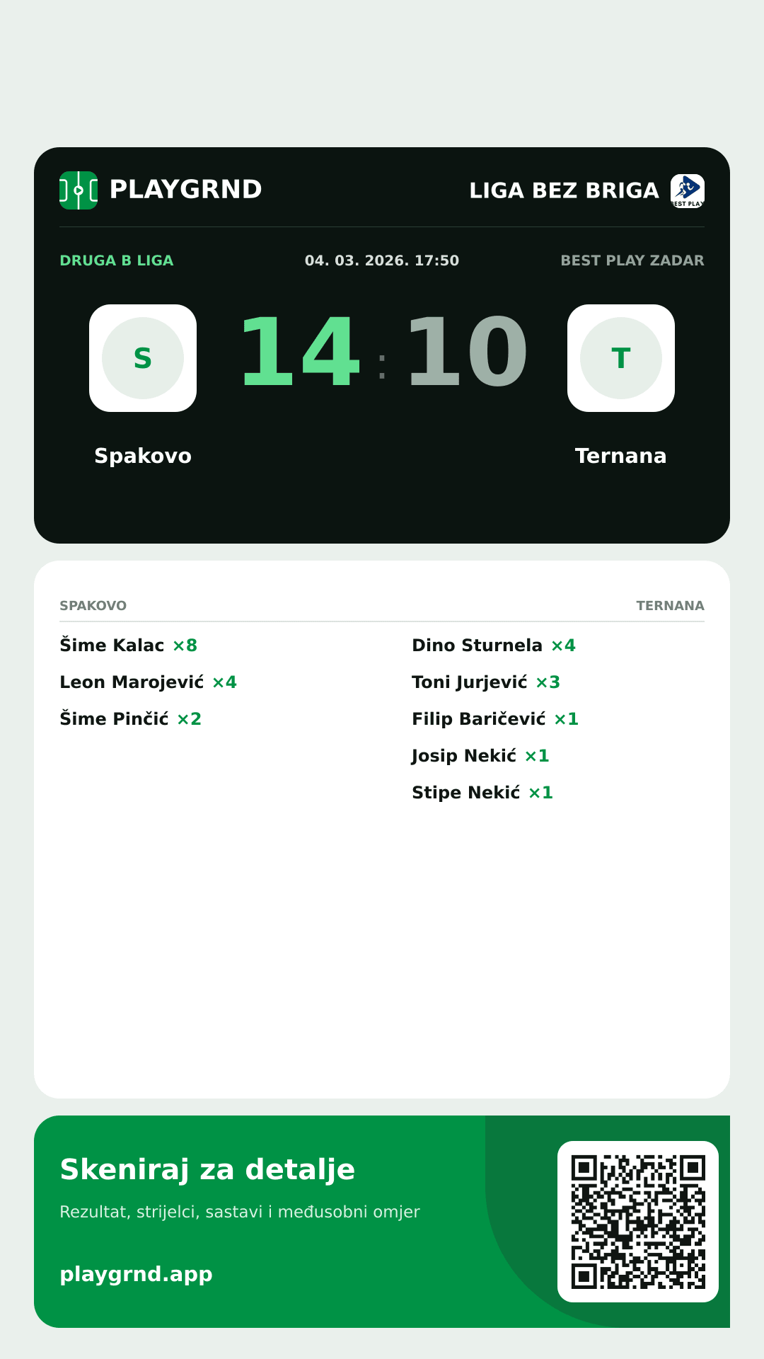 Story slika: Spakovo 14:10 Ternana