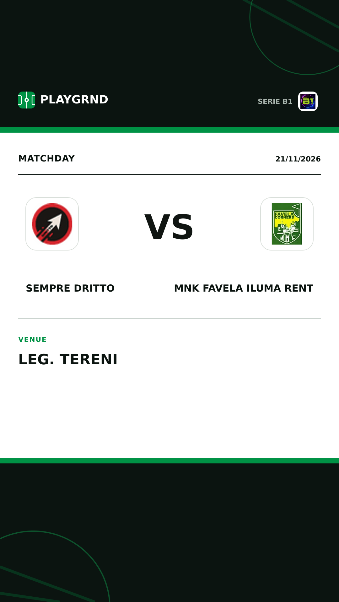 Instagram artwork: Sempre Dritto vs MNK Favela Iluma Rent