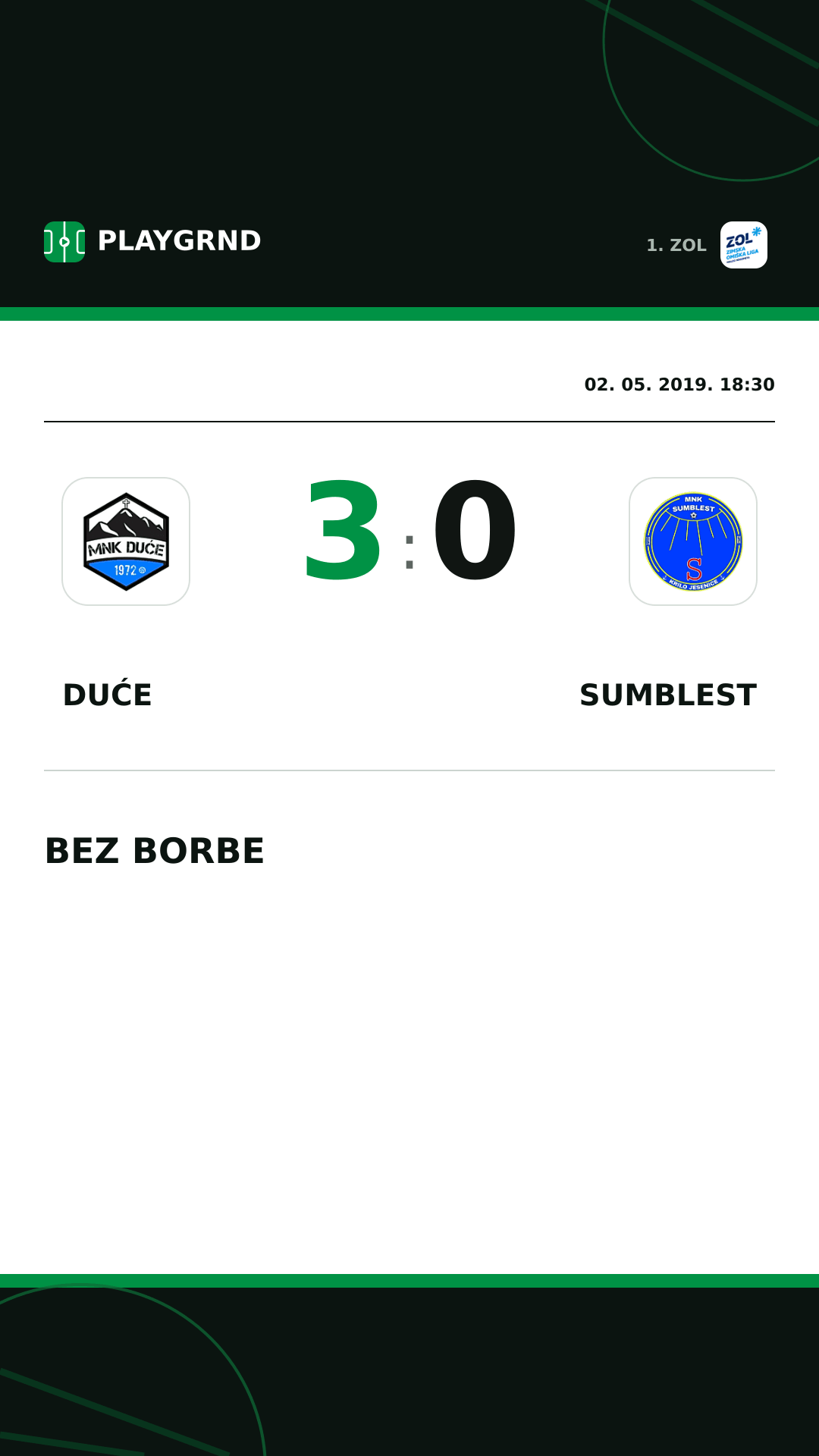 Instagram slika: Duće 3:0 Sumblest