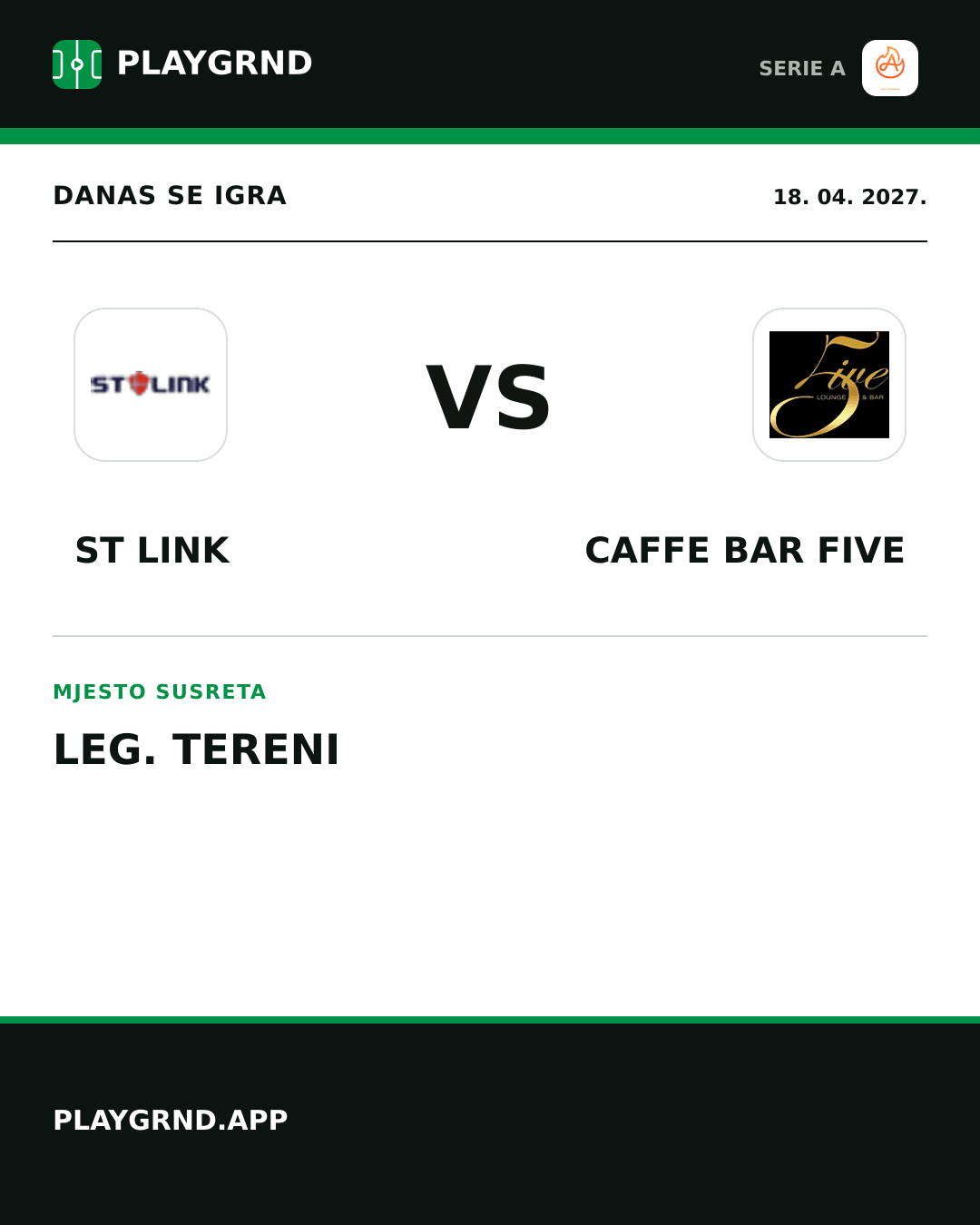 Instagram slika: ST Link vs Caffe Bar Five