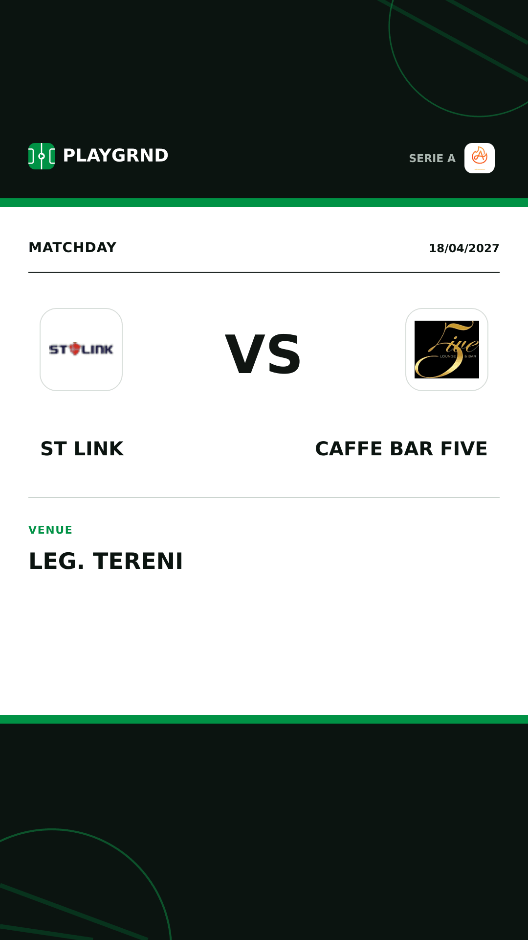 Instagram artwork: ST Link vs Caffe Bar Five