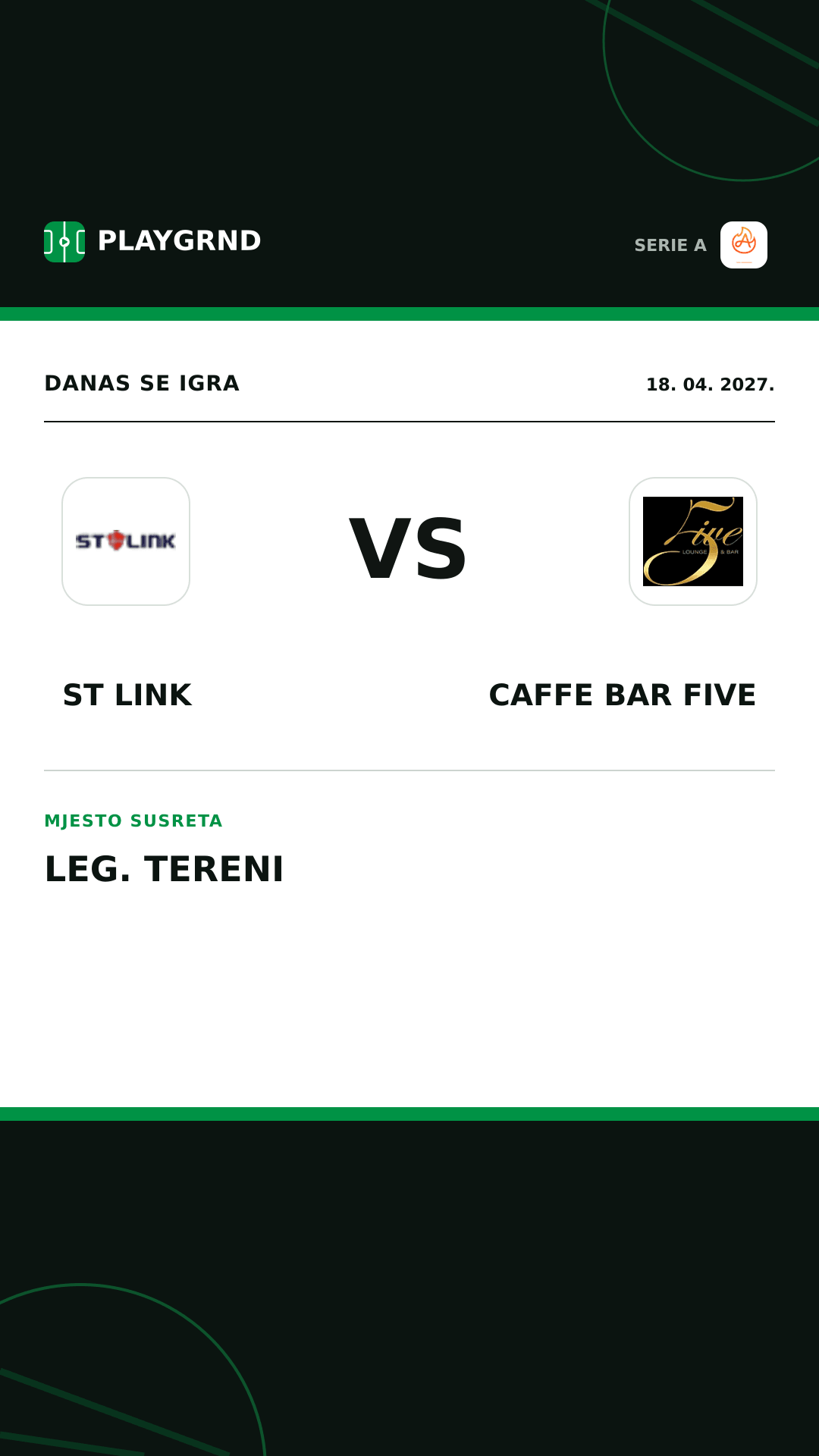 Instagram slika: ST Link vs Caffe Bar Five