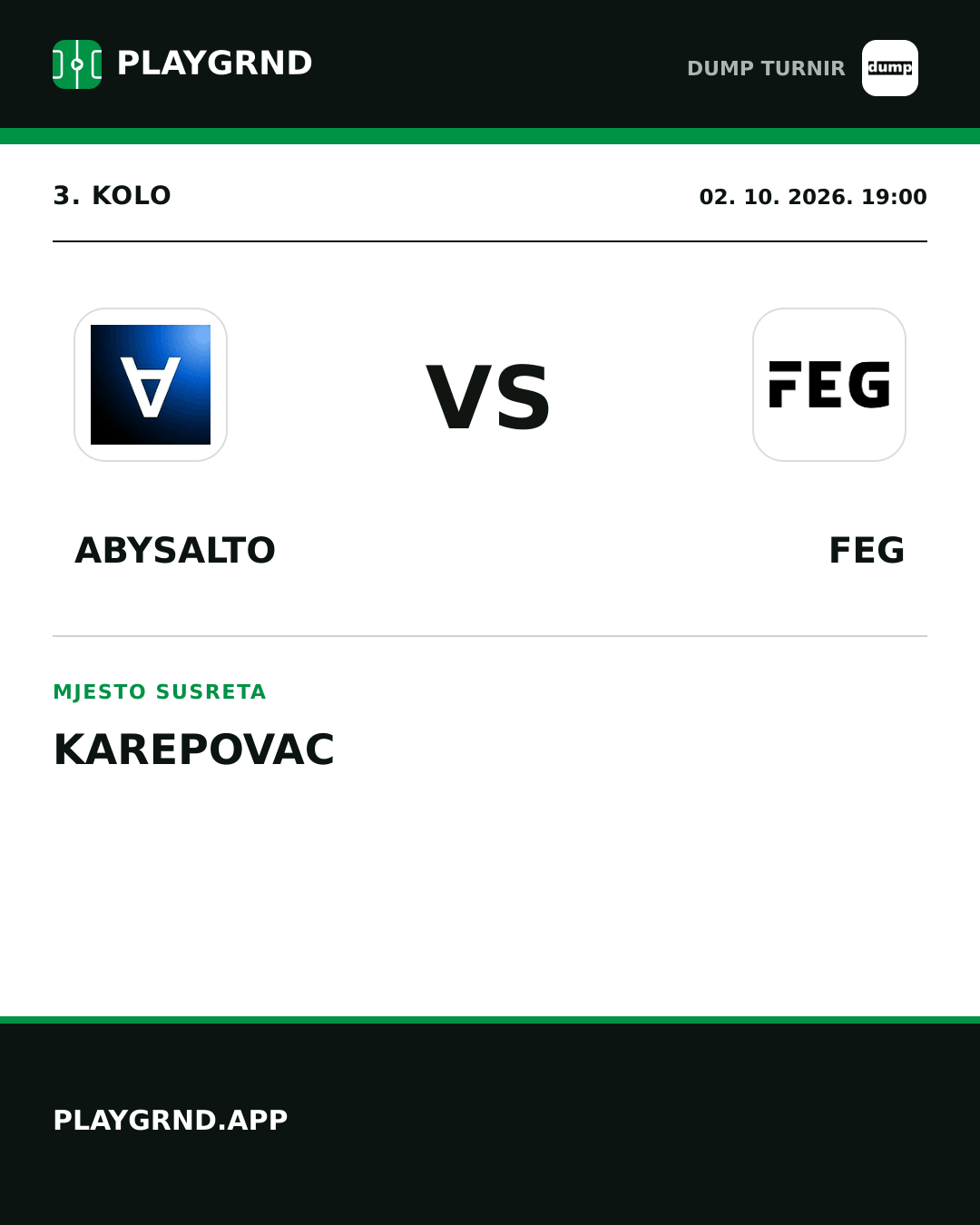 Instagram slika: Abysalto vs FEG