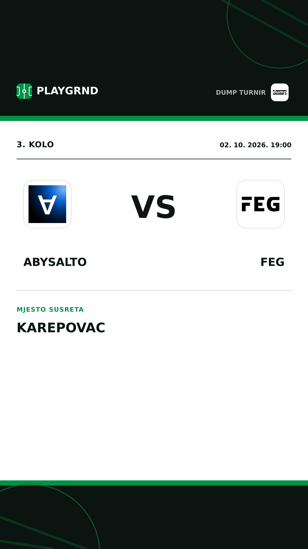Instagram slika: Abysalto vs FEG