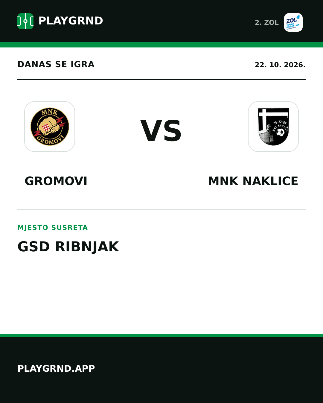 Instagram slika: Gromovi vs MNK Naklice