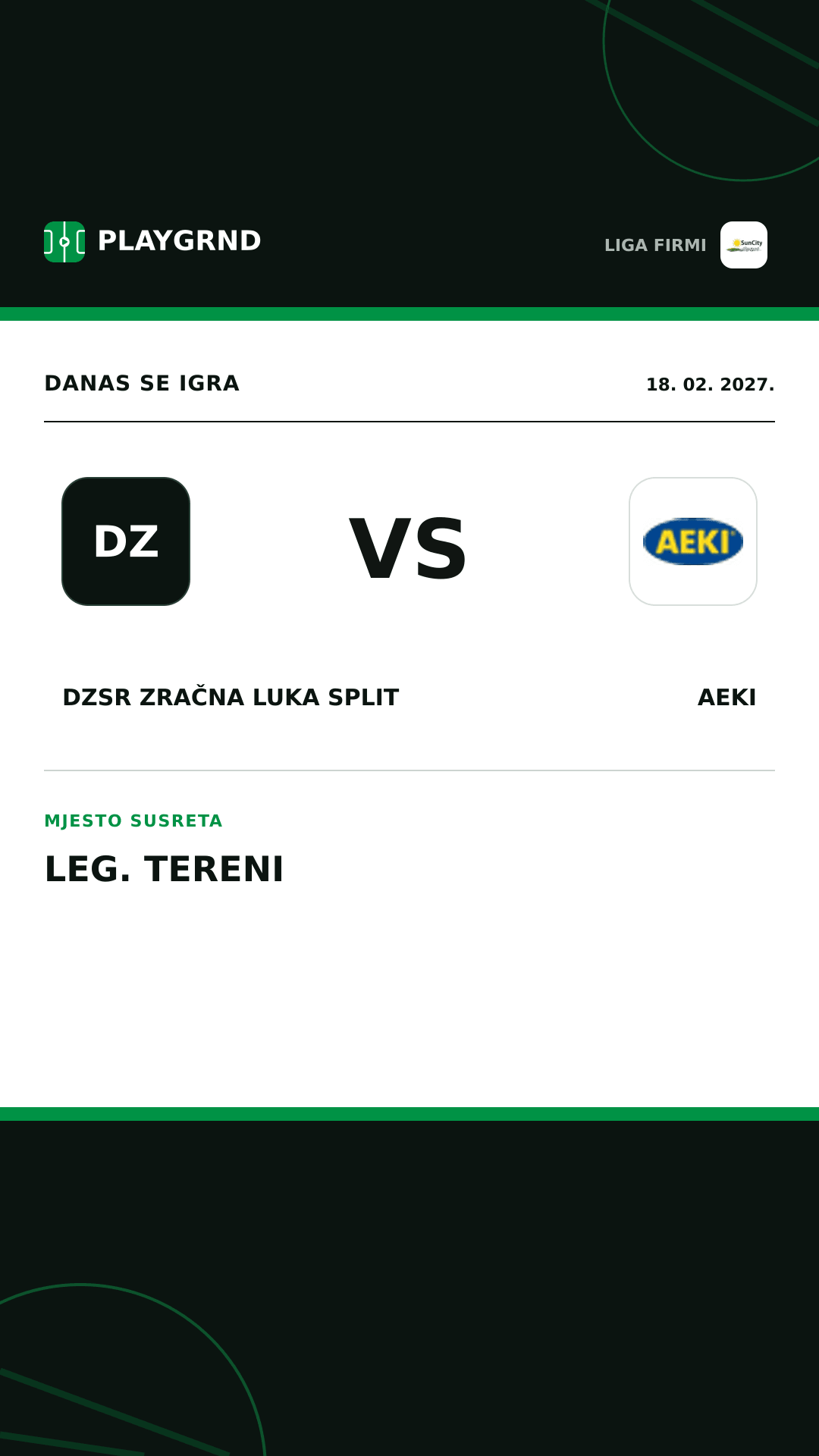 Instagram slika: DZSR Zračna Luka Split vs AEKI