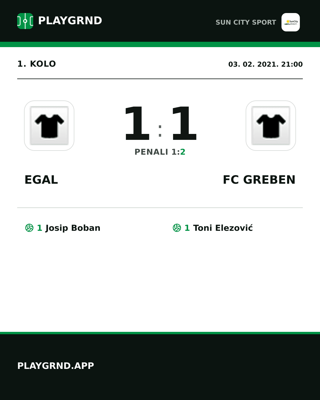 Instagram slika: Egal 1:1 FC Greben