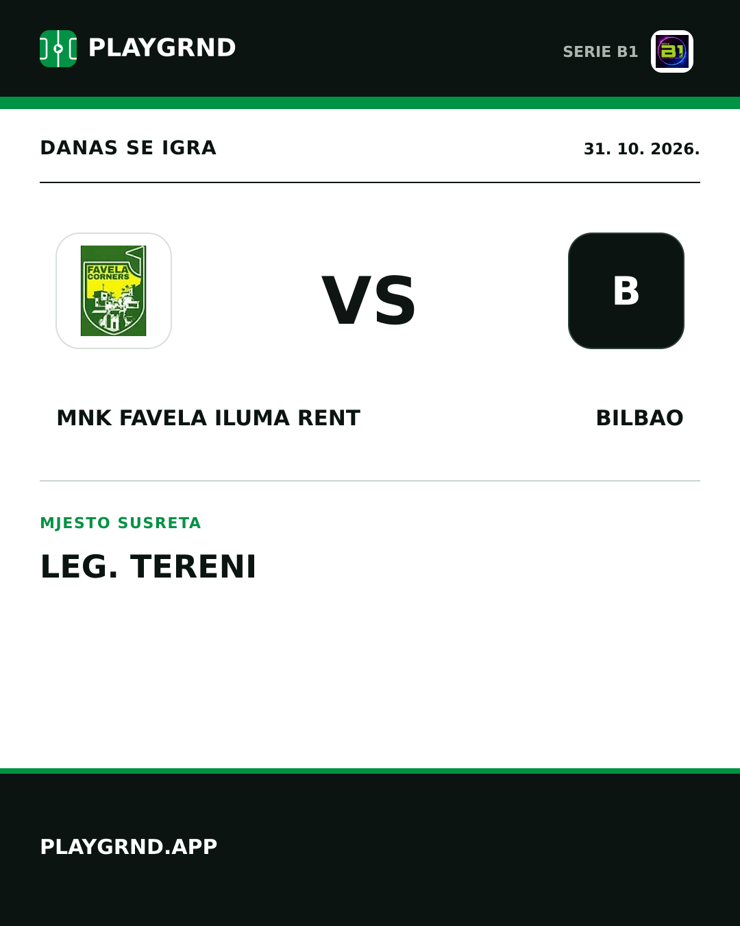 Instagram slika: MNK Favela Iluma Rent vs Bilbao
