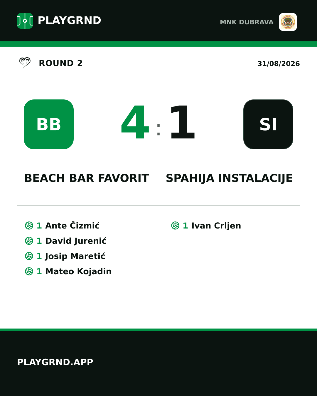 Instagram artwork: Beach bar Favorit 4:1 Spahija instalacije