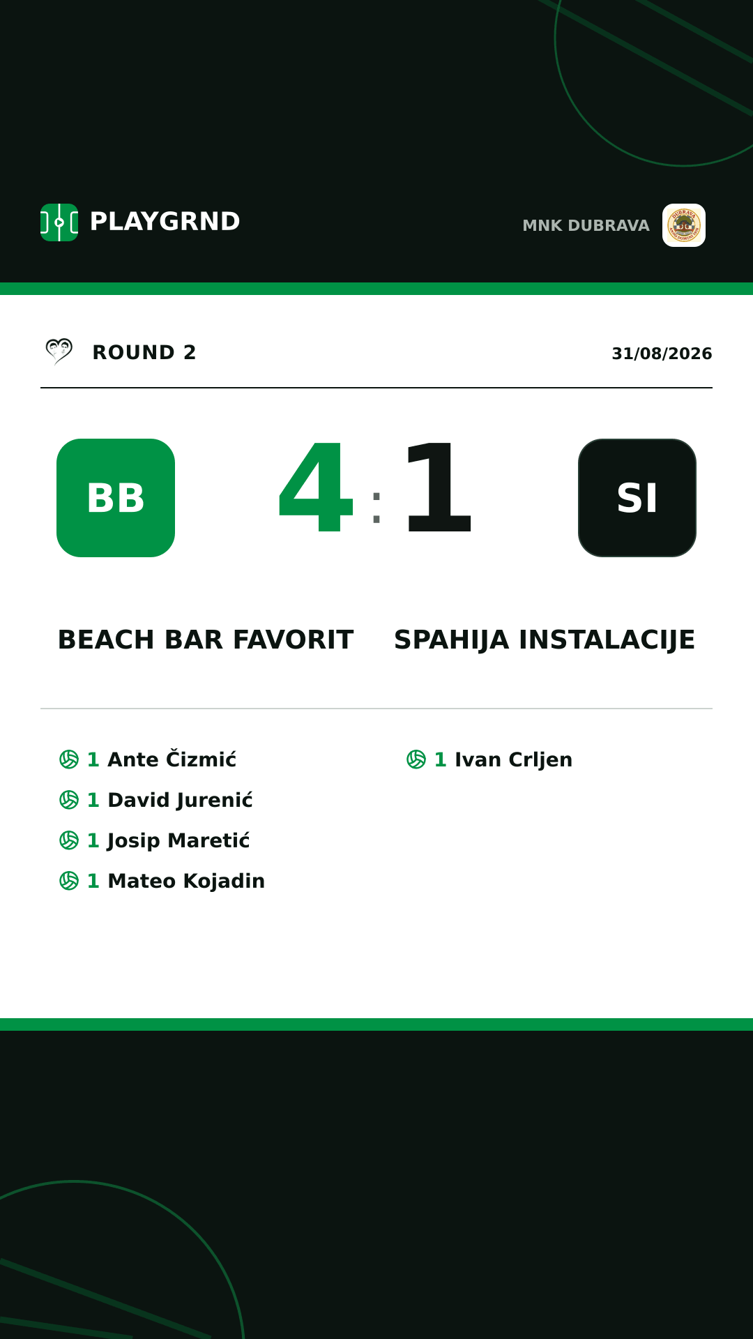 Instagram artwork: Beach bar Favorit 4:1 Spahija instalacije