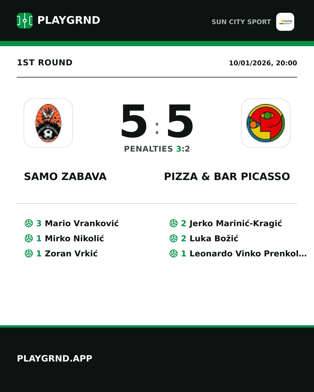 Instagram artwork: Samo Zabava 5:5 Pizza & Bar Picasso