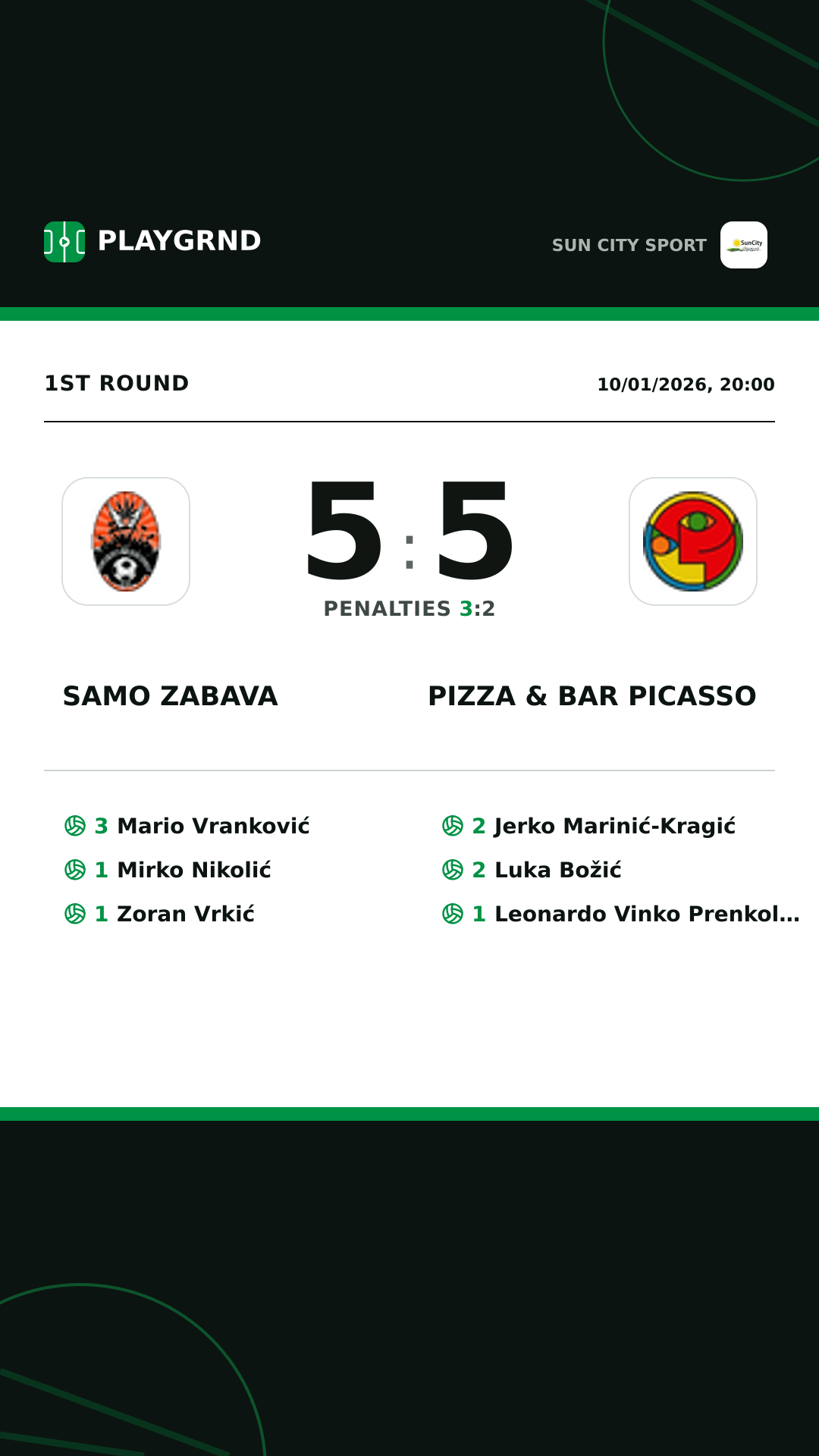 Instagram artwork: Samo Zabava 5:5 Pizza & Bar Picasso