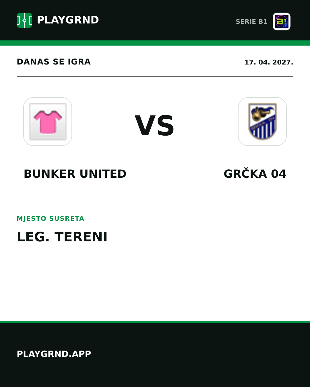 Instagram slika: Bunker United vs Grčka 04