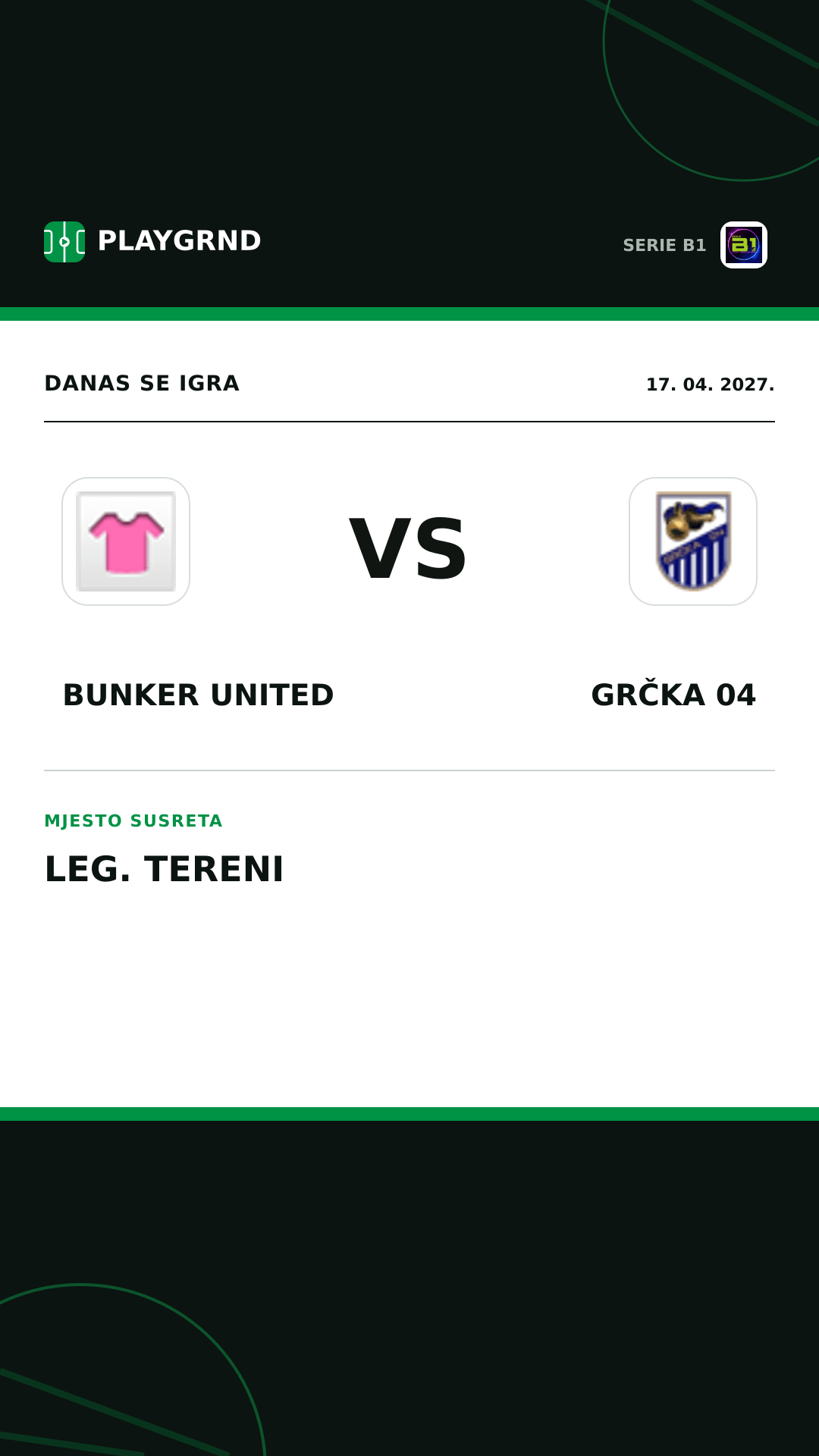 Instagram slika: Bunker United vs Grčka 04
