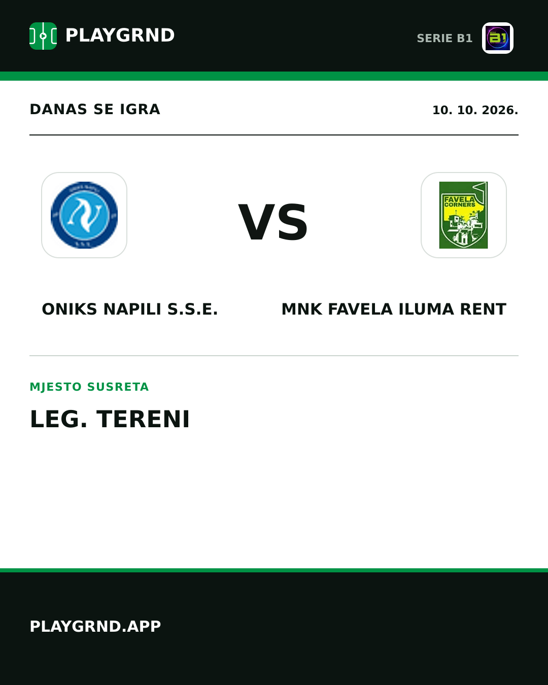 Instagram slika: Oniks Napili S.S.E. vs MNK Favela Iluma Rent
